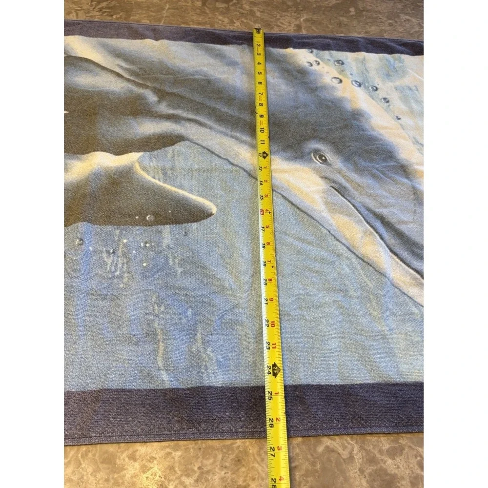 Vintage Dolphin Ocean Beach Towel Dolphins Under the Sea Aquatic 26